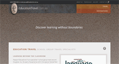 Desktop Screenshot of educationtravel.com.au